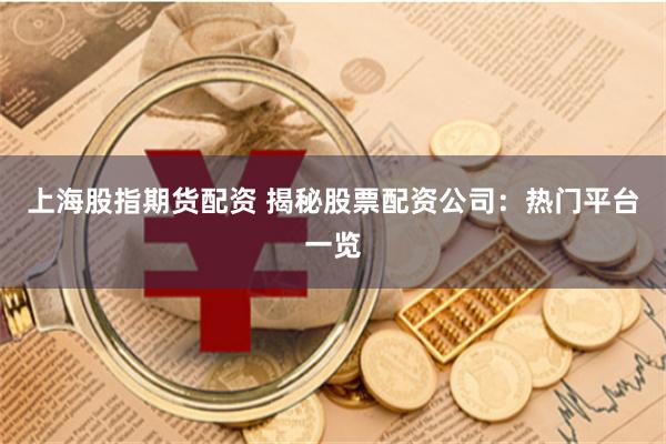 上海股指期货配资 揭秘股票配资公司：热门平台一览