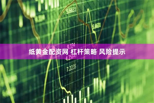 纸黄金配资网 杠杆策略 风险提示