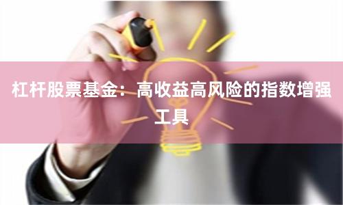 杠杆股票基金：高收益高风险的指数增强工具